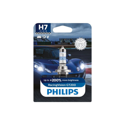Lâmpada halógena H7 Philips Racing Vision GT200, 12V, 55W