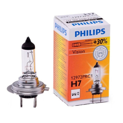 Lâmpada halógena H7 Philips Vision PX26d, 12V, 55W