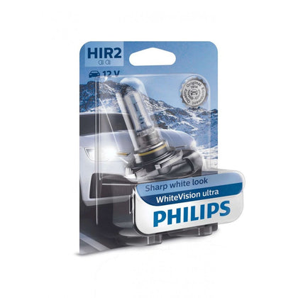 Bombilla Halógena HIR2 Philips WhiteVision Ultra, 12V, 55W