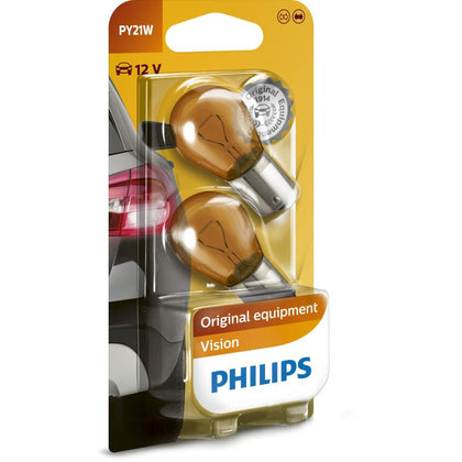 Front/Rear Indicator Light PY21W Philips Vision, 12V, 21W, 2 pcs