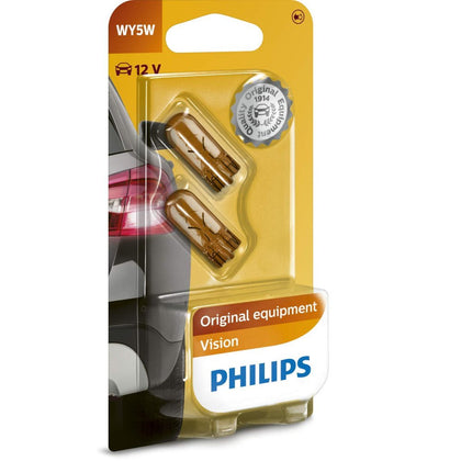 Ampoules de clignotants latéraux WY5W Philips Vision 12V, 5W, 2 pièces