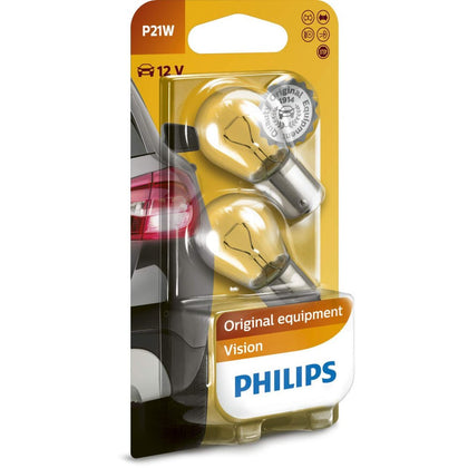 Lâmpadas Convencionais Interiores e de Sinalização P21W Philips Vision, 12V, 21W