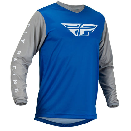 Camisa Moto Fly Racing F-16, Azul, Pequena