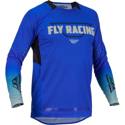 Off-Road tričko Fly Racing Evolution DST, modrá/sivá, malá