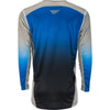 Camiseta todoterreno Fly Racing Lite, negro/azul/gris, talla grande