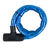 Motocyklový kábel proti krádeži Pancierový kábel Oxford Barrier, modrý, 1,4 m x 25 mm
