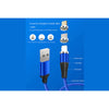 Datu un uzlādes kabelis Mega Drive MicroUSB / C tips / Lightning, 3A, 1,5 m