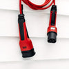 Câble de recharge pour voiture électrique Defa eConnect Mode 3, 20A, 4,6kW, rouge, 5m