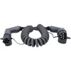 Efuturo Flexible Spiral Charging Cable Type 2 to Type 2, 22kW, 32A, 400V, 5m