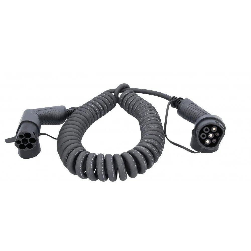 Efuturo Flexible Spiral Charging Cable Type 2 to Type 2, 7.4kW, 32A, 230V,  5m - 117.7345 - Pro Detailing