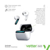 Langattomat kuulokkeet Vetter Echo Wi Bluetooth 5.0 In-Ear, valkoinen