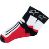 Road Racing Over-Ankle Socks Alpinestars, Black/Red/White