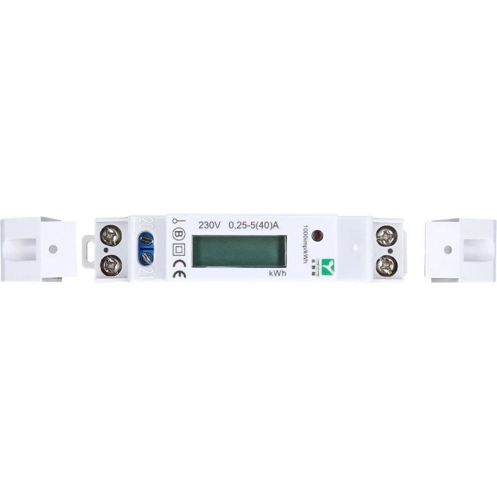 Efuturo Electricity Meter for Top-Hat Rail, 1-Phase, 3.7/7.4 kW