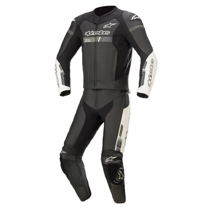 Moto Leather Suit Alpinestars GP Force Chaser, Black/White