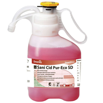 Konzentriertes Reinigungsmittel für verschiedene Sanitärgruppen Diversey Taski Sani Cid Smart Dose, 1,4 l