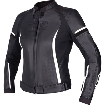 Dámska moto kožená bunda Richa Laura Jacket, čierno/biela