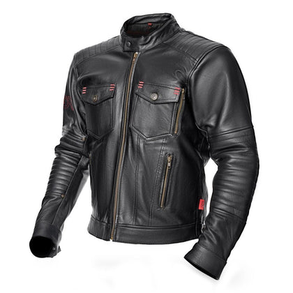 Moto Leather Jacket Adrenaline Boston, Black
