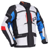 Moto jaka Richa Brutus Gore-Tex jaka, pelēka/melna/zila/sarkana