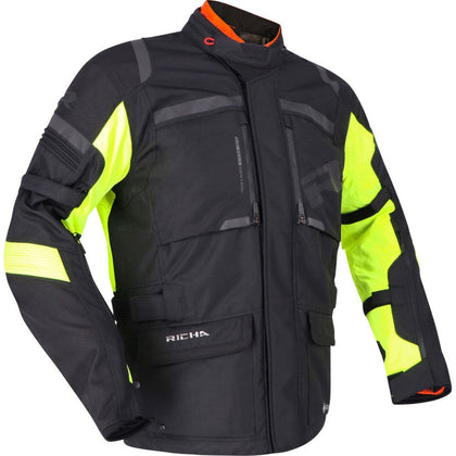 Moto Jacket Richa Brutus Gore-Tex Jacket, Black/Yellow