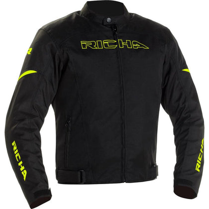 Motojas Richa Buster WP jas, zwart/geel