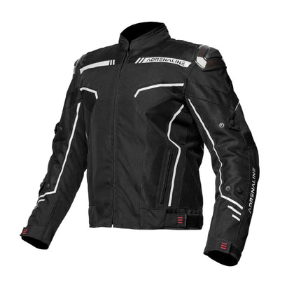 Touring Moto Jacket Adrenaline Virgo, Black/White