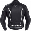 Jaqueta de couro Moto Jaqueta Richa Assen, preta/branca