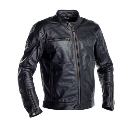 Læder Moto-jakke Richa Normandie-jakke, sort