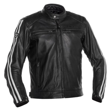 Leather Moto Jacket Richa Retro Racing 3 Jacket, Black