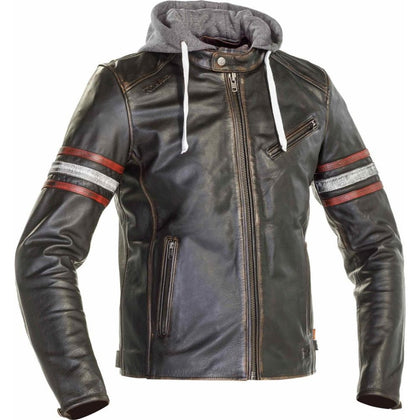 Læder Moto-jakke Richa Toulon 2-jakke, sort