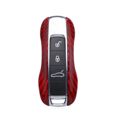 Vetter Porsche Carbon Key Case 4 Buttons, Glossy Red