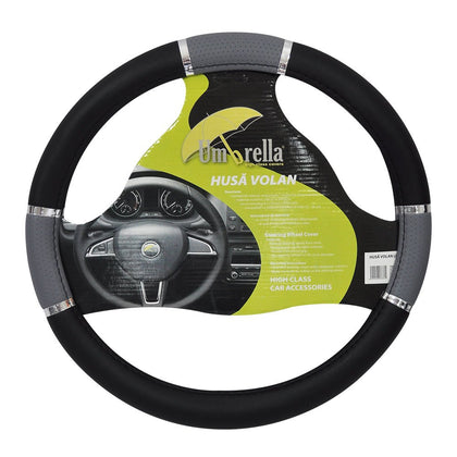 Steering Wheel Cover Umbrella Lux, Grey, 37 - 39cm