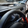 Steering Wheel Cover Umbrella Lux, Black - Red, 37 - 39cm