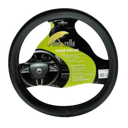 Steering Wheel Cover Umbrella Matrix, Black - Grey, 37 - 39mm