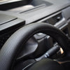 Steering Wheel Cover Umbrella Perforated Leather, Black, 37 - 39cm