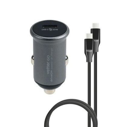 Smart Car Charger Vetter driveON Auto Charger Specifikācijas, tips C, 20W