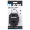 Cable Lock Oxford Retra Cable, Black, 75cm