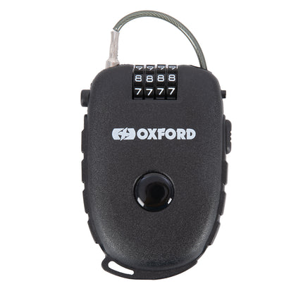 Lacat Antifurt Cablu Moto Oxford Retra Cable 75mm, Negru
