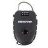 Cable Lock Oxford Retra Cable, Black, 75cm