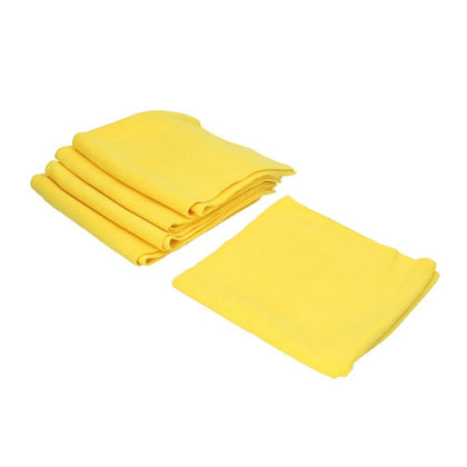 General Purpose Microfibre Cloth Kaja, Yellow, 350gsm, 40 x 40cm, 5 pcs