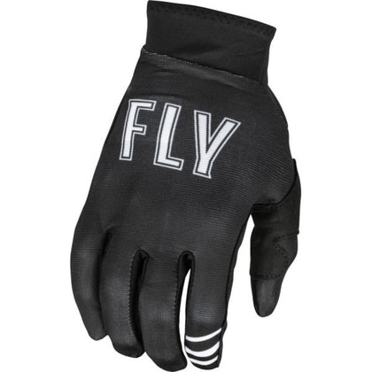 Moto Gloves Fly Racing Pro Lite, White - Black, Medium