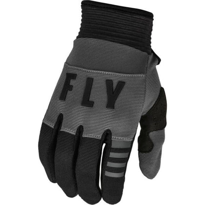Moto Gloves Fly Racing Youth F-16, Sort - Grå, 3X - Lille