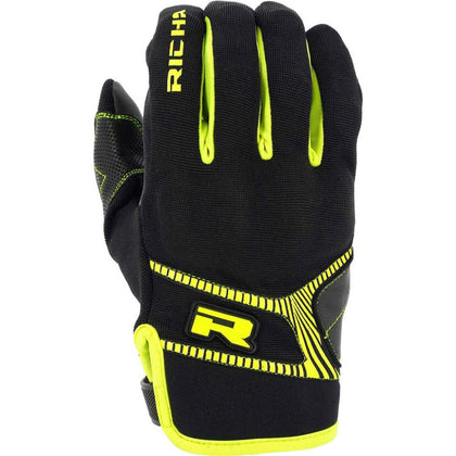 Moto Gloves Richa Summer Sport R Gloves, Black/Yellow, 2XL