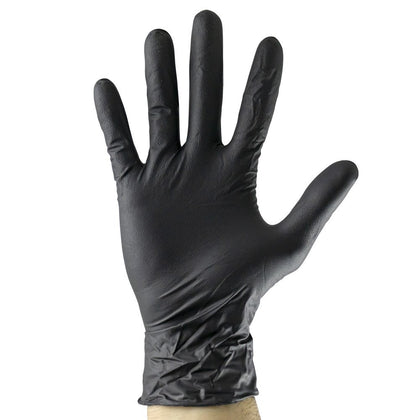 Nitril Handschoenen JBM Zwart, Zwart, S, 100 st