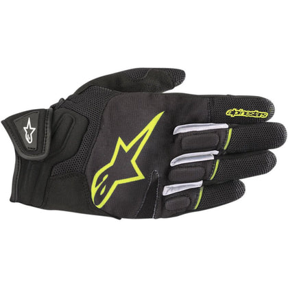 Moto Gloves Alpinestars Atom Gloves, Black/Yellow
