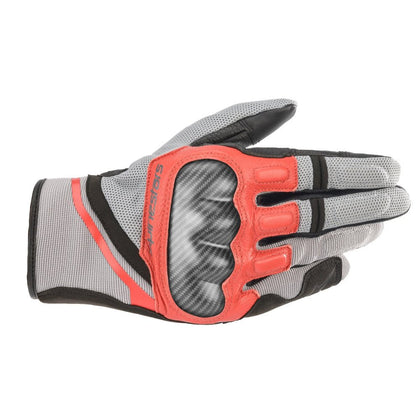 Moto Gloves Alpinestars Chrome Gloves, Grey/Black/Red