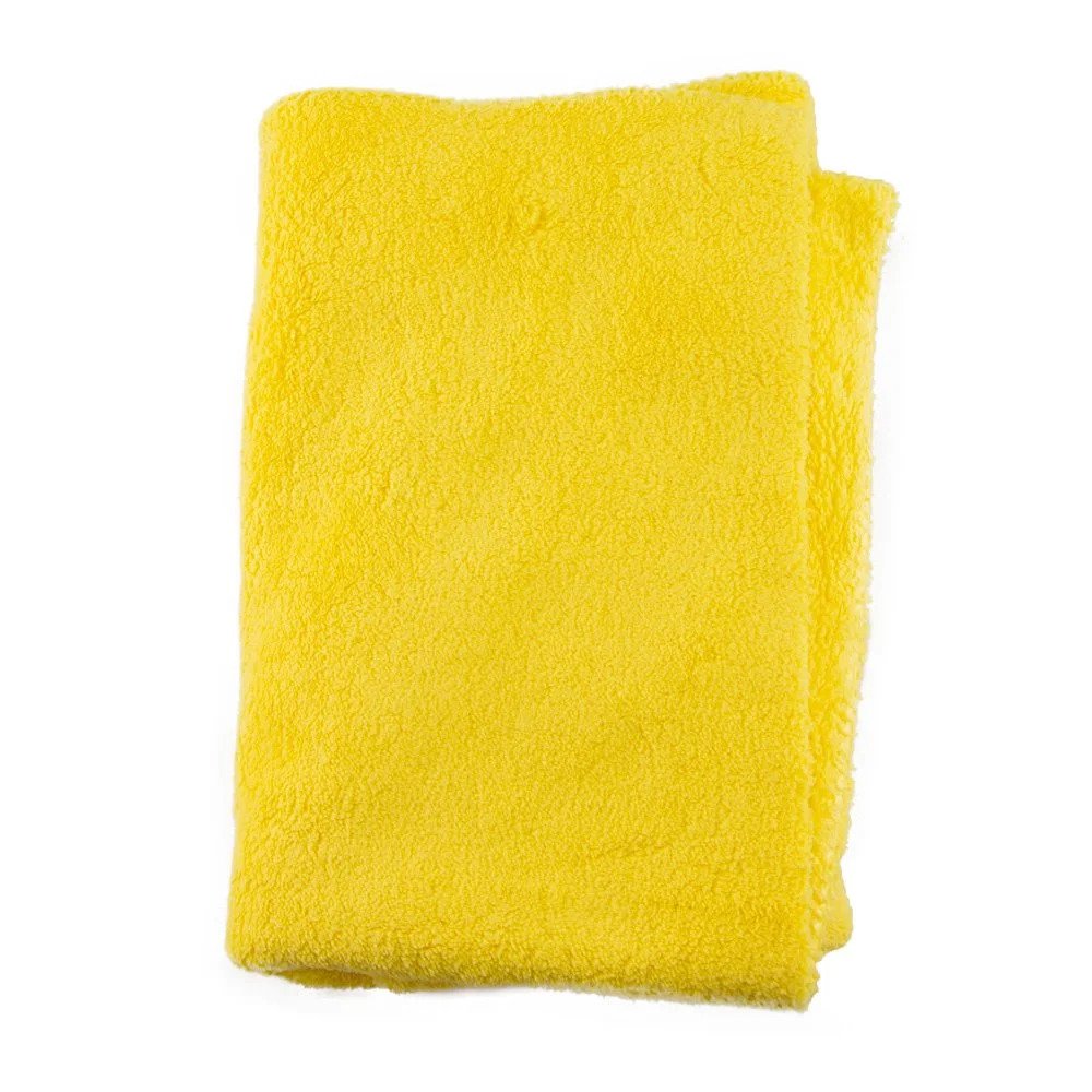 SpeckLESS Merry Fluffy Microfiber Cloth, Yellow, 550GSM, 40 x 40cm
