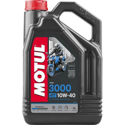 Minerálny motorový olej pre motocykle Motul 3000, 4T, 10W40, 4L