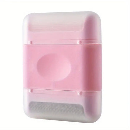 Mini escova para remoção de pêlos e fiapos, rosa