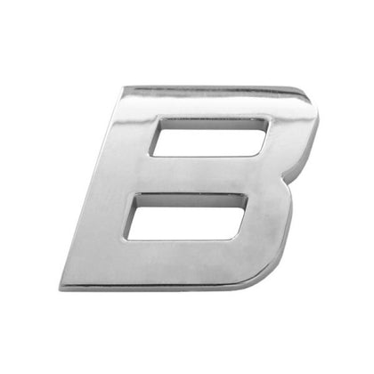 Emblème de voiture lettre B Mega Drive, 26 mm, chromé