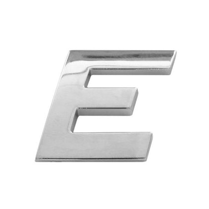 Auto-Emblem Buchstabe E Mega Drive, 26 mm, Chrom